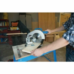 SILVERLINE SCIE RADIALE COMBINEE 210 MM 1400 W -Scie électrique stationnaire Soldes Boutique 12973766 4