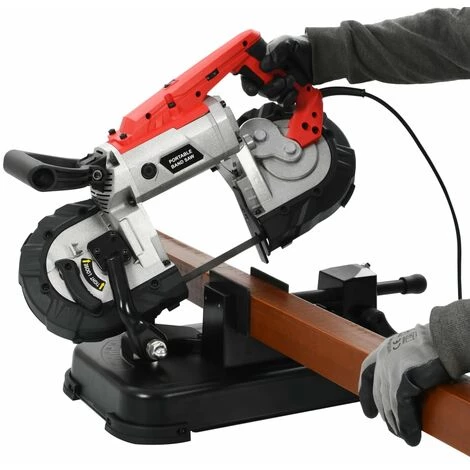 VidaXL Scie à Ruban Avec Base Et Mallette Portable Acier 5 VidaXL Scie à Ruban Avec Base Et Mallette Portable Acier – Image 3