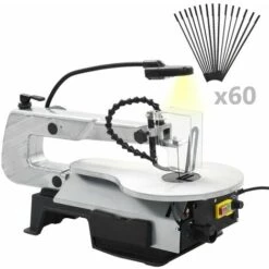 VidaXL Scie à Chantourner à éclairage Acier Profondeur De Coupe 406 Mm -Scie électrique stationnaire Soldes Boutique 13377715 5