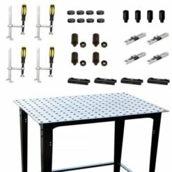 STRONGHAND TOOLS Kit Pour La Fixation De Tubes Carrés Table FixturePoint + Brides + Accesoires TBHKM100 -Scie électrique stationnaire Soldes Boutique 14468224 3