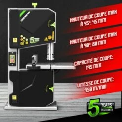 Scie à Ruban 250W Avec Guide Latéral - Constructor -Scie électrique stationnaire Soldes Boutique 15087523 3