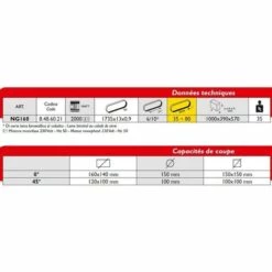 FEMI FRANCE Scie à Ruban Métal FEMI Coupe Rapide +50% - Coupe Max.160mm - NG160 -Scie électrique stationnaire Soldes Boutique 15329059 3