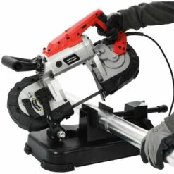 BIGB Scie à Ruban Portable 1100 W Pour Métal / Acier - En Mallette -Scie électrique stationnaire Soldes Boutique 15672710 3