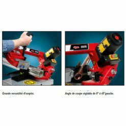 Femi - Scie à Ruban Acier 850W L:1335mm Diam105mm (descente Manuelle) - 780XL -Scie électrique stationnaire Soldes Boutique 18151170 3