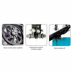 Leman - Scie à Ruban L:2630mm 1450W - SRU356 -Scie électrique stationnaire Soldes Boutique 182800 3