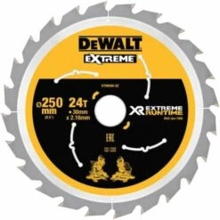 DEWALT Lames De Scie à Onglet Ø 250 Mm Alésage 30 Mm 60 Dents XR Extreme Runtime
