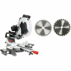 MANUPRO Scie A Onglet Radiale 2 Lames Multi Multi-usage 305 Mm 2000W - Double Inclinaison