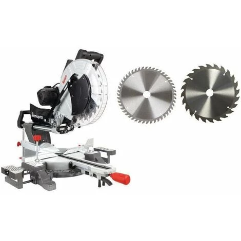 MANUPRO Scie A Onglet Radiale 2 Lames Multi Multi-usage 305 Mm 2000W - Double Inclinaison 3 MANUPRO Scie A Onglet Radiale 2 Lames Multi Multi-usage 305 Mm 2000W - Double Inclinaison