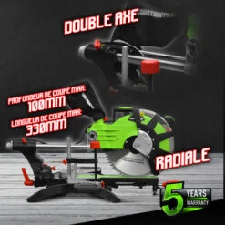 Scie à Onglets Radiale 2100W - 305mm - Constructor -Scie électrique stationnaire Soldes Boutique 19883075 4