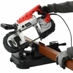 YOUTHUP Scie à Ruban Avec Base Et Mallette Portable Acier - Noir Et Rouge -Scie électrique stationnaire Soldes Boutique 21675810 3