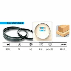 Leman - Lame De Scie à Ruban Acier C75 DC8 2490x10x0.5 - LEM17 -Scie électrique stationnaire Soldes Boutique 2265651 2
