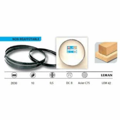 Leman - Lame De Scie à Ruban Acier C75 DC8 2630x10x0.5 - LEM42 -Scie électrique stationnaire Soldes Boutique 2265657 2