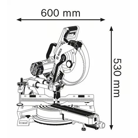 Scie à Onglet Radiale BOSCH GCM 12 SDE Ø305mm - 0601B23100 4 Scie à Onglet Radiale BOSCH GCM 12 SDE Ø305mm - 0601B23100 – Image 2