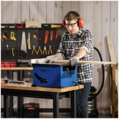 MSW Scie Sur Table Électrique Lame Circulaire D'un Diamètre De 210mm Moteur De 900w - Argent -Scie électrique stationnaire Soldes Boutique 28259328 4