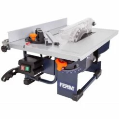 FERM TSM1036 Scie Sur Table 800W - Lame De Scie Ø200mm 24 Dents