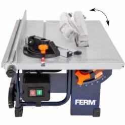 FERM TSM1036 Scie Sur Table 800W - Lame De Scie Ø200mm 24 Dents -Scie électrique stationnaire Soldes Boutique 28881054 4