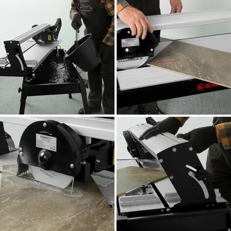 EBERTH 620 Mm Coupe Carrelage électrique Avec Laser (Pivotant Progressivement Jusquà 45°, 36 Mm Profondeur De Coupe, Disque En Diamant) 6 EBERTH 620 Mm Coupe Carrelage électrique Avec Laser (Pivotant Progressivement Jusquà 45°, 36 Mm Profondeur De Coupe, Disque En Diamant) – Image 4