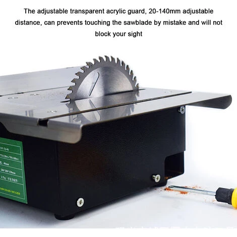 ASUPERMALL Mini Multifonctions Scie A Table A Angle Reglable Electrique De Bureau Scies Menage Bricolage Coupe Meuler Machine A Bois Lathe 7 ASUPERMALL Mini Multifonctions Scie A Table A Angle Reglable Electrique De Bureau Scies Menage Bricolage Coupe Meuler Machine A Bois Lathe – Image 5
