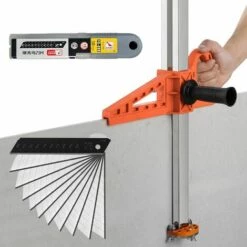 COOFIX Outil D'artefact De Coupe Pour Cloisons Coupeuse Manuelle De Plaques De Plâtre à Main Avec Double Lame Et 4 Roulements Plage -Scie électrique stationnaire Soldes Boutique 31061593 4