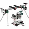 Metabo Scie à Onglets KGS 305 M Set, Avec Socle De Machine KSU 401, Carton - 690969000 -Scie électrique stationnaire Soldes Boutique 32932005 1