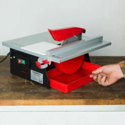 EBERTH 600 Watt Coupe Carrelage électrique (Pivotant Progressivement Jusquà 45°, 180 Mm Disque En Diamant, Bain Deau) Coupe Carreaux Machine à Découper -Scie électrique stationnaire Soldes Boutique 3336944 4