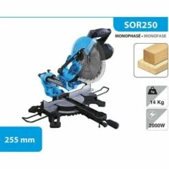 Leman - Scie à Onglet Radiale 2000W 255mm - SOR250 -Scie électrique stationnaire Soldes Boutique 3602568 2