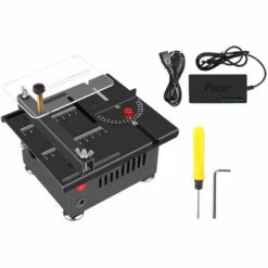 ASUPERMALL 100W Scie De Table Multifonctionnelle Mini Scie électrique Vitesse Et Angle Réglables 16 Mm Profondeur De Coupe, Angle De Levage, Sans Accessoires