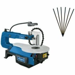 Pack SCHEPPACH Scie à Chantourner 405 Mm - 120W - SD1600V - Lot De 6 Lames - 10 Dents