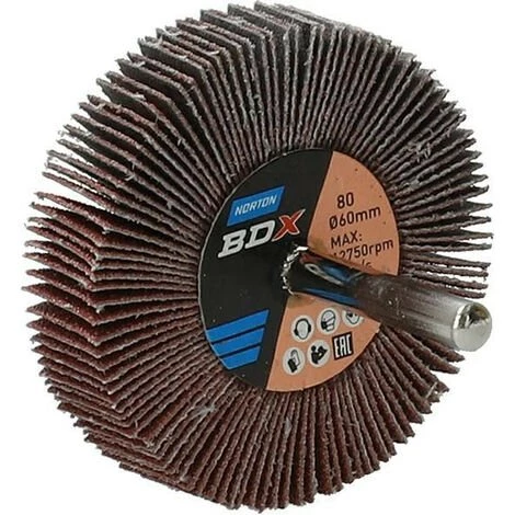 FP Disque à Lamelle Sur Tige R207Plus 60x15x6 P80 (Par 10) 3 FP Disque à Lamelle Sur Tige R207Plus 60x15x6 P80 (Par 10)