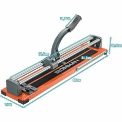 GOPLUS Coupe-Carreaux Manuel Avec Cadran En Alliage Amovible Et Pieds De Support, Longueur De Coupe 600 MM, ?paisseur De Coupe Maximale 12 MM, Angle De Coupe 0-60° Pour Professionnels Et Débutants -Scie électrique stationnaire Soldes Boutique 40243510 5