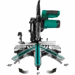 VONROC Scie à Onglet Radiale 2200W – 216mm – Compacte - Laser Et Lampe LED Intégrée - Extensions De Table -Scie électrique stationnaire Soldes Boutique 42815844 4