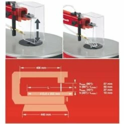 EINHELL Scie A Chantourner 120W TC-SS 405 E -Scie électrique stationnaire Soldes Boutique 46284241 3