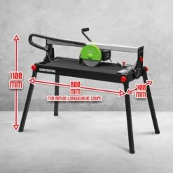Coupe Carrelages Radial 800 W - 200mm - Longueur De Coupe Max 720mm - Livré Avec 3 Disques Diamant - Constructor -Scie électrique stationnaire Soldes Boutique 46718730 5