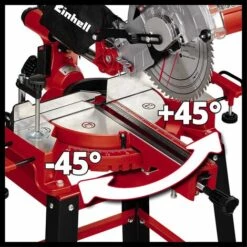 Einhell Scie à Onglet Radiale TC-SM 2531/2 U (1 900 W, 4 800 Tours/min, Système De Glissière Intégré Pour Pièces Jusqu’à 310 Mm De Largeur, Laser Intégré, Avec Lame Aux Carbures De Tungstène Précise) -Scie électrique stationnaire Soldes Boutique 47881423 3