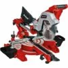 Einhell Scie à Onglet Radiale TE-SM 254 Dual (puissance De 2 100 W, Fonction De Traction, Laser, Réglage D’angles Rapide, Blocage D’arbre « Spindle-Lock », Vendue Avec Lame Aux Carbures De Tungstène)