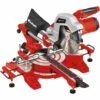 Einhell Scie à Onglet Radiale TC-SM 254 (1900 W, Fonction De Traction Sur Double Glissière, Table Pivotante à Réglage Rapide Et Butées D’angles, Laser, Vendue Avec Lame Aux Carbures De Tungstène) -Scie électrique stationnaire Soldes Boutique 47881431 1