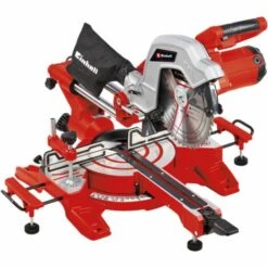 Einhell Scie à Onglet Radiale TC-SM 254 (1900 W, Fonction De Traction Sur Double Glissière, Table Pivotante à Réglage Rapide Et Butées D’angles, Laser, Vendue Avec Lame Aux Carbures De Tungstène)