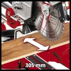 Einhell Scie à Onglet Radiale TC-SM 254 (1900 W, Fonction De Traction Sur Double Glissière, Table Pivotante à Réglage Rapide Et Butées D’angles, Laser, Vendue Avec Lame Aux Carbures De Tungstène) -Scie électrique stationnaire Soldes Boutique 47881431 3