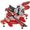 Einhell Scie à Onglet Radiale TC-SM 216 (1600 W, Table Pivotante à Réglage Rapide Et Butées D’angles, Laser, Extensions Latérales, Blocage D’arbre «Spindle-Lock», Avec Lame Aux Carbures De Tungstène) -Scie électrique stationnaire Soldes Boutique 47881434 1