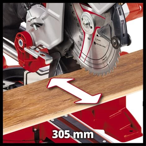 Einhell Scie à Onglet Radiale TC-SM 216 (1600 W, Table Pivotante à Réglage Rapide Et Butées D’angles, Laser, Extensions Latérales, Blocage D’arbre «Spindle-Lock», Avec Lame Aux Carbures De Tungstène) 6 Einhell Scie à Onglet Radiale TC-SM 216 (1600 W, Table Pivotante à Réglage Rapide Et Butées D’angles, Laser, Extensions Latérales, Blocage D’arbre «Spindle-Lock», Avec Lame Aux Carbures De Tungstène) – Image 5