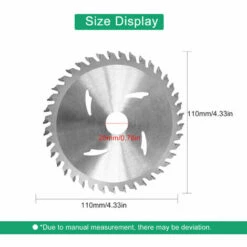 SUPERSELLER Scie Sur Table Disque De Coupe De Roue De Scie En Acier Allié De Lame De Scie Circulaire De 4, 5 Pouces à 40 Dents Pour La Coupe Acrylique En Plastique De Bois (1 PCS), Argent - Argent -Scie électrique stationnaire Soldes Boutique 48786556 3