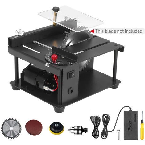 SUPERSELLER Scie Sur Table Scie à Table Multifonctionnelle Mini Scie De Bureau Cutter Machine De Découpe électrique Avec Lame De Scie Meule De Meulage Réglage De L'angle à Vitesse Réglable Profondeur De Coupe De 35 MM Pour La Coupe En Plastique Acrylique En Bois, Pri 6 SUPERSELLER Scie Sur Table Scie à Table Multifonctionnelle Mini Scie De Bureau Cutter Machine De Découpe électrique Avec Lame De Scie Meule De Meulage Réglage De L'angle à Vitesse Réglable Profondeur De Coupe De 35 MM Pour La Coupe En Plastique Acrylique En Bois, Pri – Image 4