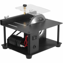 SUPERSELLER Scie Sur Table Scie à Table Multifonctionnelle Mini Scie De Bureau Machine De Découpe électrique Avec Lame De Scie Meule à Vitesse Réglable Profondeur De Coupe De 35 MM Pour La Coupe En Bois Et Acrylique En Plastique, Prise Européenne - Prise Européenne -Scie électrique stationnaire Soldes Boutique 48786829 5