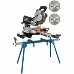 Pack SCHEPPACH Scie à Onglet Radiale - 2000W - 2 Lames - 216 Mm - HM216 - Black Edition - Support UMF2000