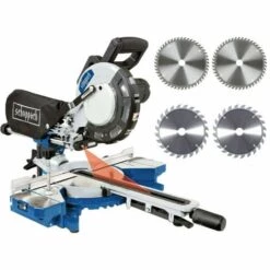 Pack SCHEPPACH Scie à Onglet Radiale - 216 Mm - 2000W - HM216 - 4 Lames 24-48 Dents