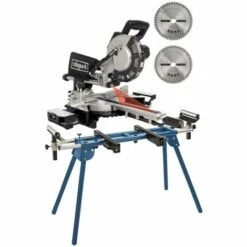 Pack SCHEPPACH Scie à Onglet Radiale - 2000W - 2 Lames - 216 Mm - HM216 - Black Edition - Support UMF1600