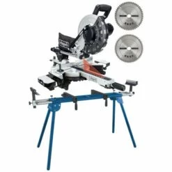 Pack SCHEPPACH Scie à Onglet Radiale - 2000W - 2 Lames - 255 Mm - HM254 - Black Edition - Support UMF2000
