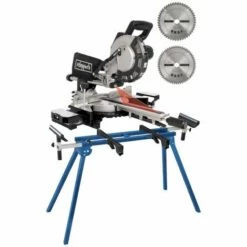 Pack SCHEPPACH Scie à Onglet Radiale - 2000W - 2 Lames - 216 Mm - HM216 - Black Edition - Support UMF1550