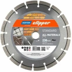 Disque à Tronçonner Diamant Norton Clipper STANDARD TOUS MATÉRIAUX 350x25,4/20 Mm Béton/asphalte