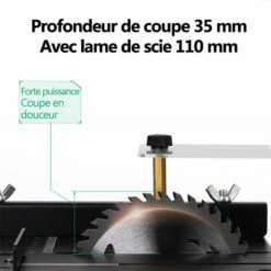 MERKMAK Mini Scies A Table Portable Multifonction 200W 1000 A 3000Rpm 7 Vitesses Reglable 90degres Couper D'Angle Pour Acrylique Bois Dur 9 MERKMAK Mini Scies A Table Portable Multifonction 200W 1000 A 3000Rpm 7 Vitesses Reglable 90degres Couper D'Angle Pour Acrylique Bois Dur -Scie électrique stationnaire Soldes Boutique 52477746 3